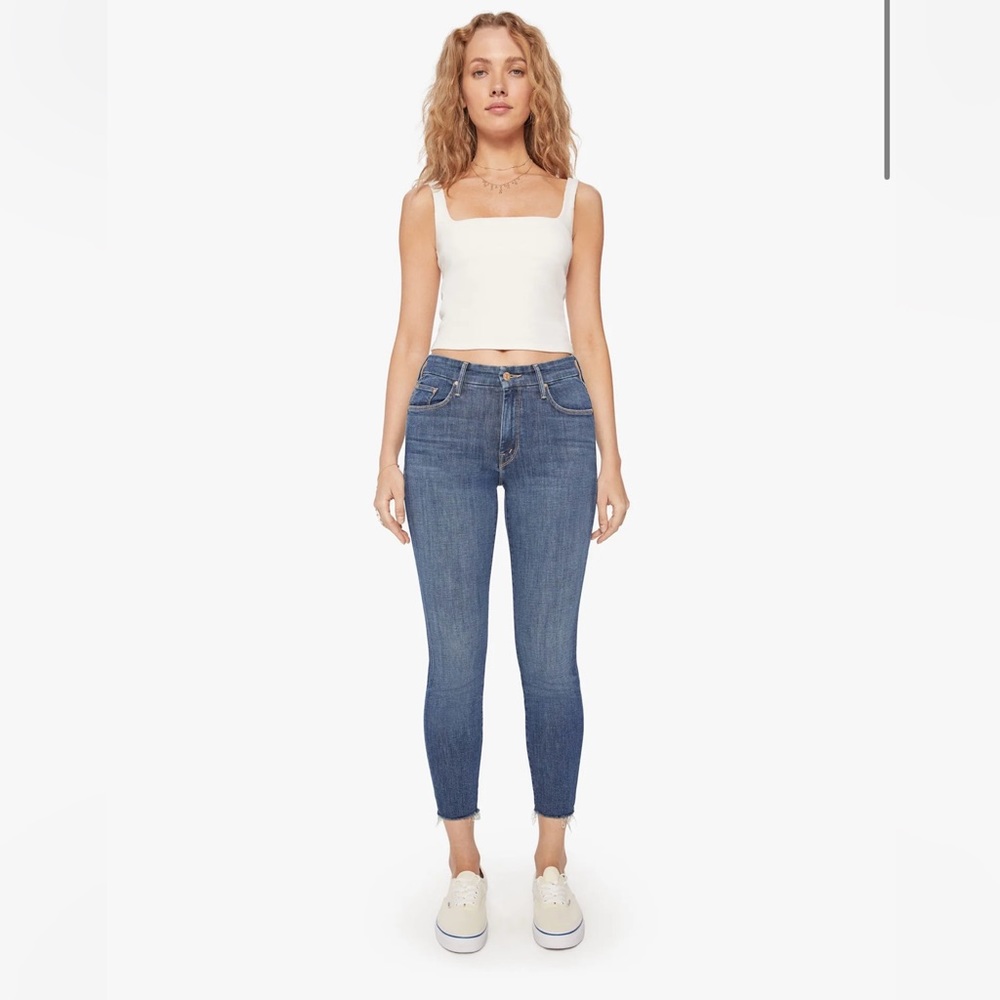 MOTHER Looker Ankle Fray in Girl Crush, Size 28.
